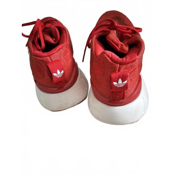 FALL CLEARANCE Mens Adidas Red Athletic Slip On Sneakers - Picture 4 of 6